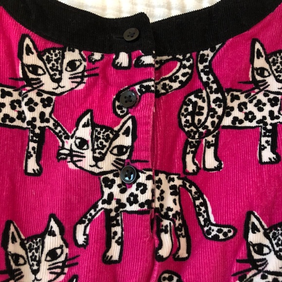 Gymboree Pin and Black Corduroy Cat Dress - Picture 4 of 5